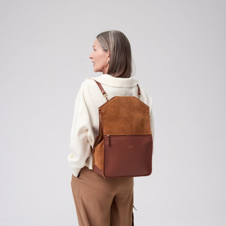 Womans leather backpack