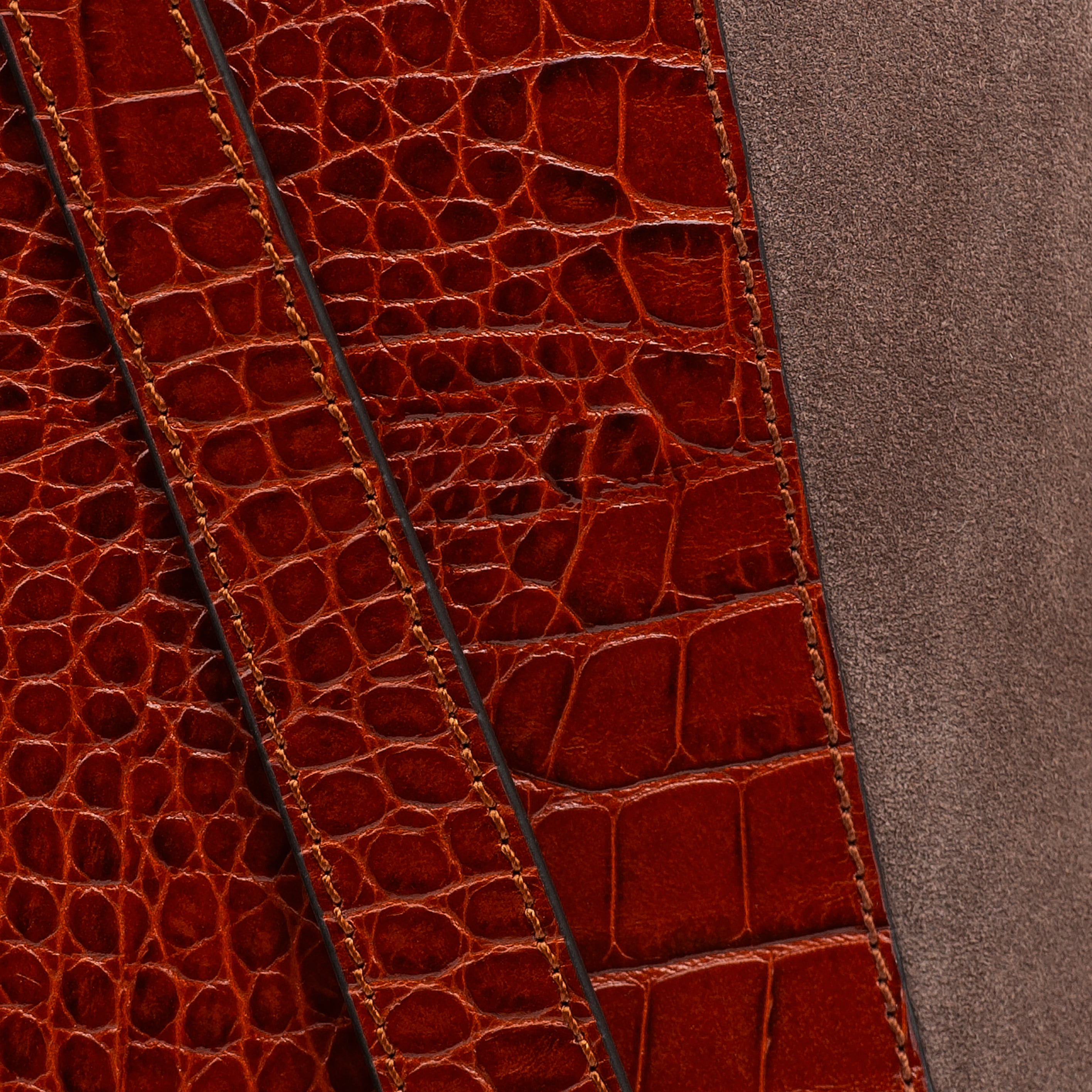 Midi Curie 3-in-1 bag / Cognac Croco