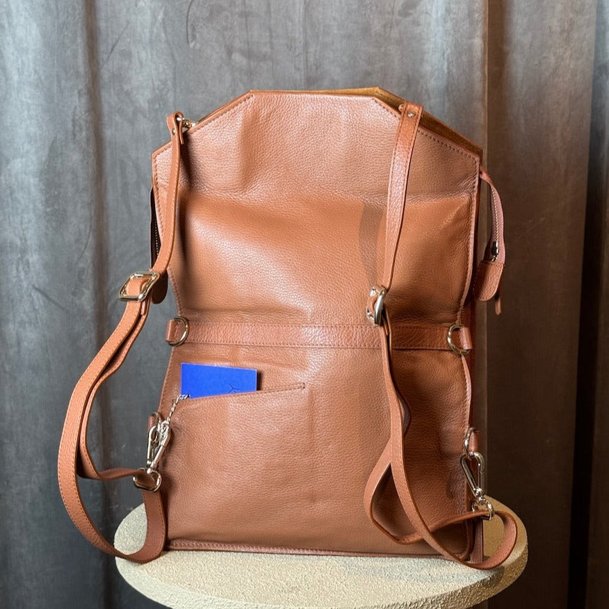 Bo Bardi Sample in Fudge backpack