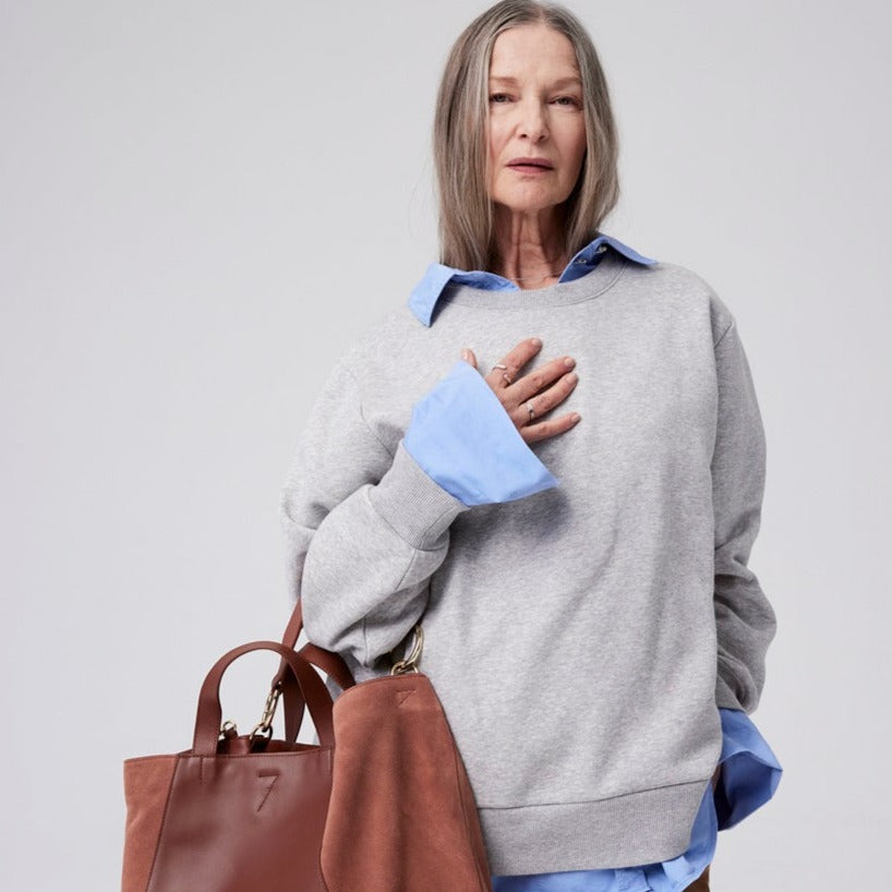Maxi leather bag