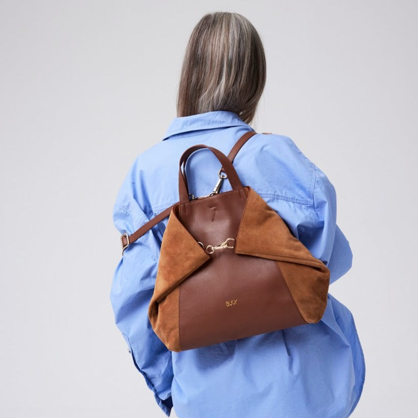 Woman's leather backpack