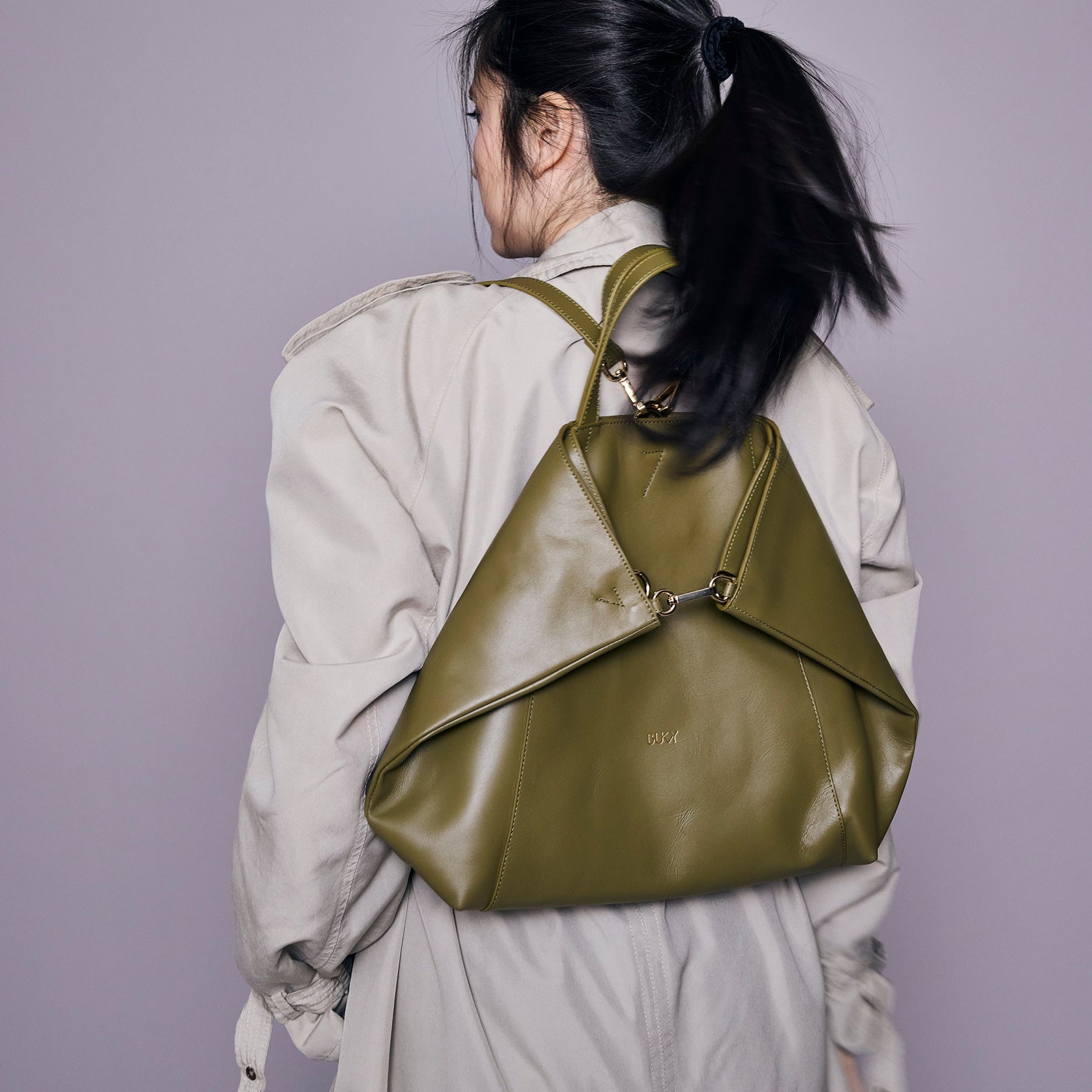 Midi Curie 3-in-1 Tasche / Matcha Grün