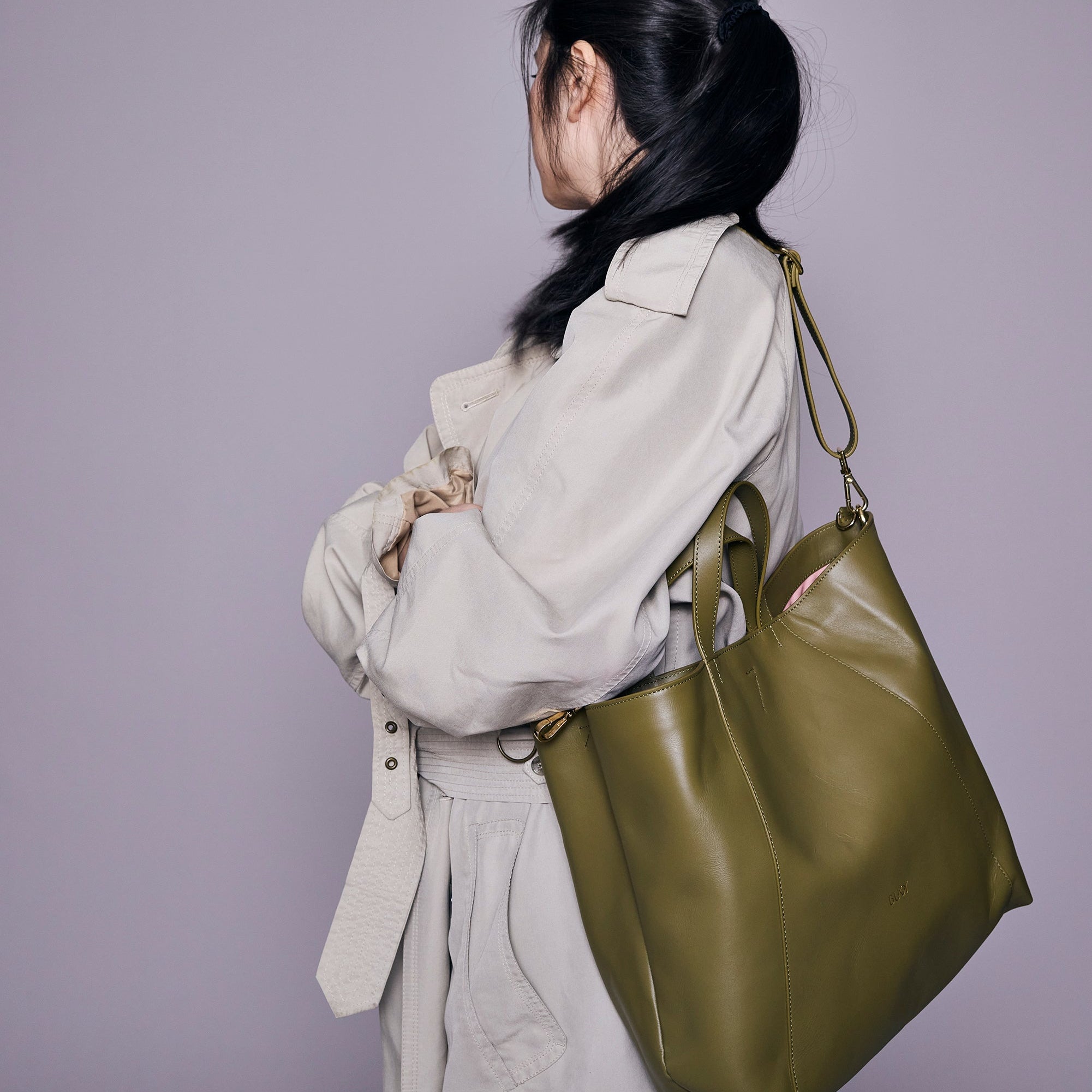 Midi Curie 3-in-1 Tasche / Matcha Grün