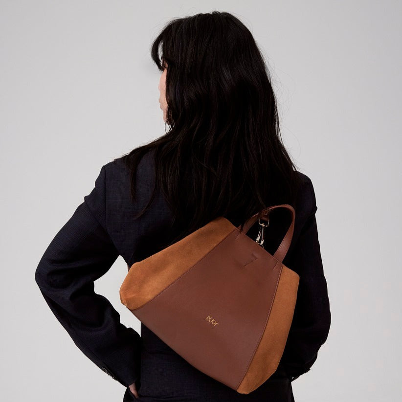 Woman's leather backpack