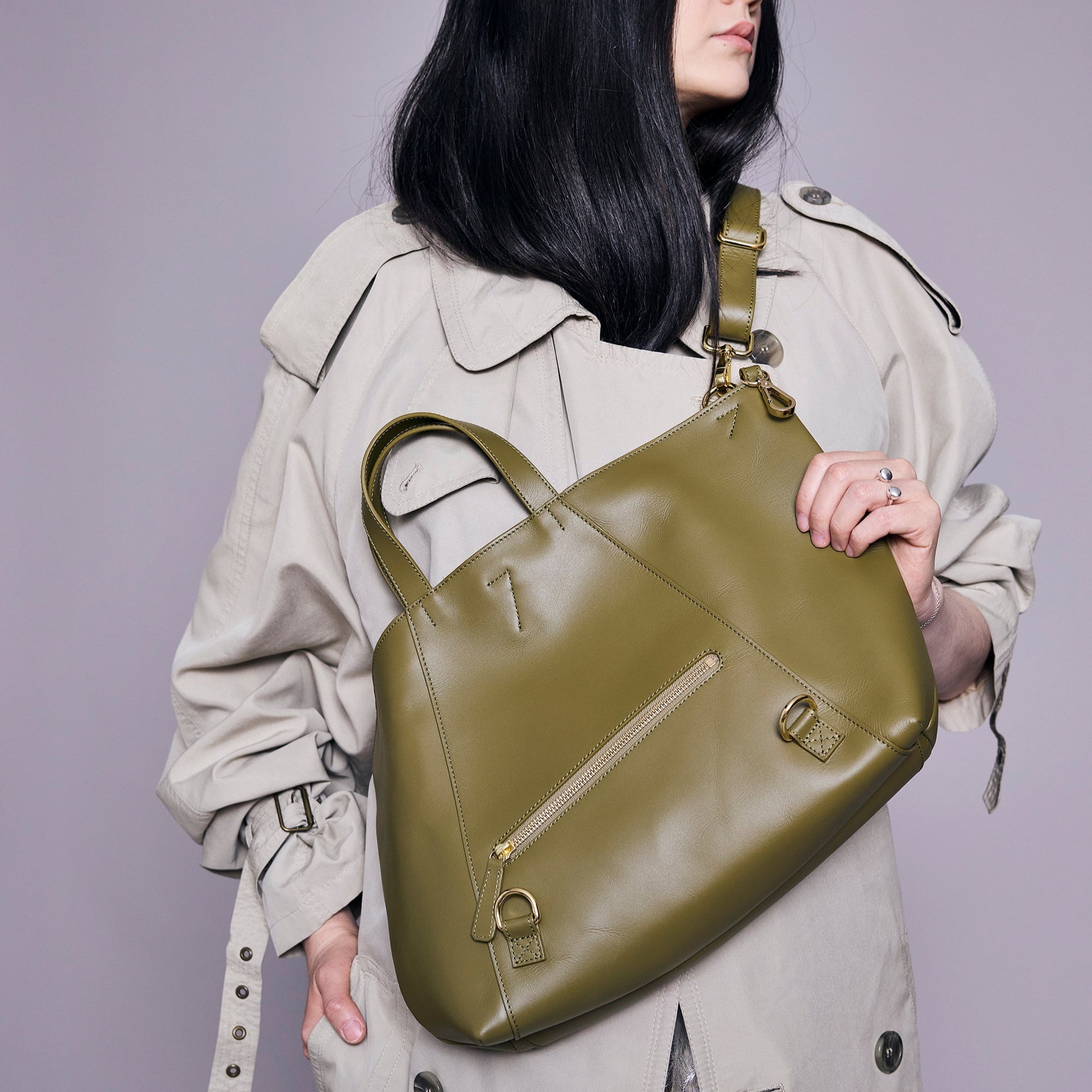 Mini Curie 3-in-1 Tasche / Matcha Grün
