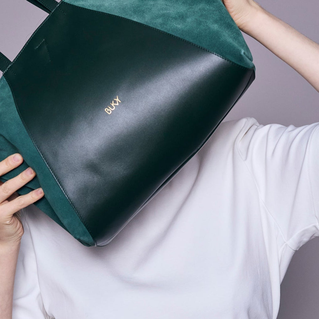 Premium womans workbag in Jade green