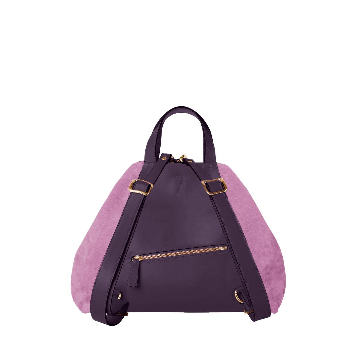 Women's leather backpack, The best professional work bag, multifunctional bags and accessories for women. Women's bag in Violet leather