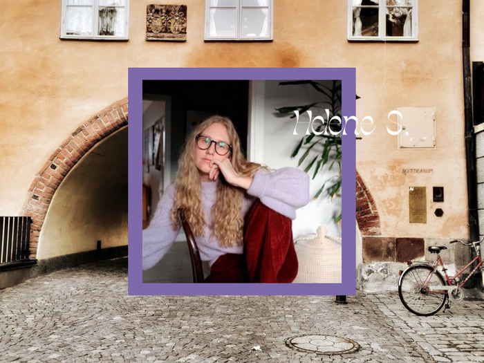 Bukvy bag lady Helene Söderström with her Bo Bardi 5-in-1 bag in leather