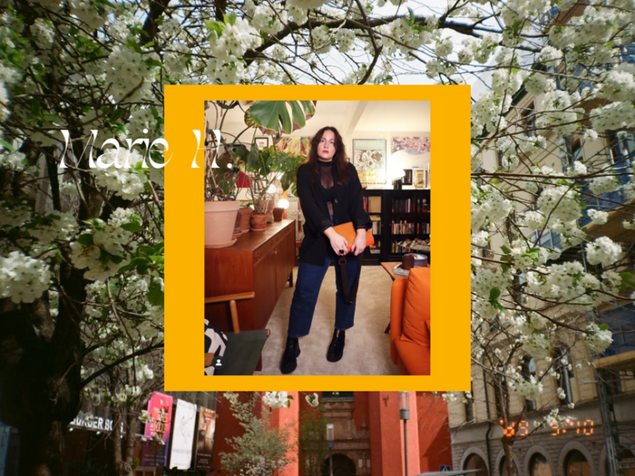 Bukvy bag lady Marie Hammarberg and her Vargas Maxi Wallet with mirror inside