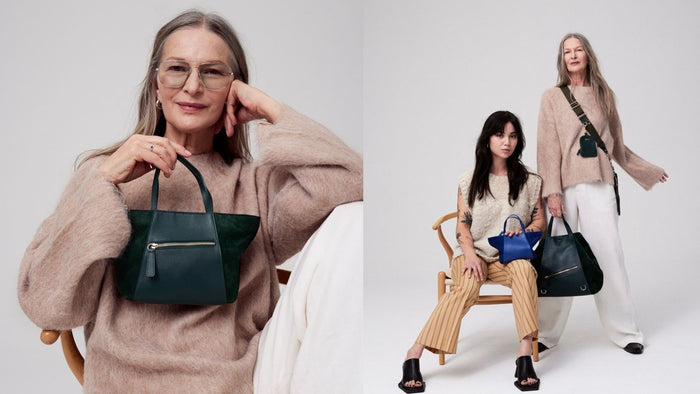 Bukvys jobbväskor uppställda för fotografering