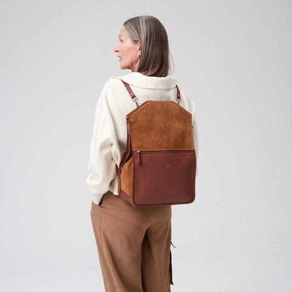 Womans leather backpack