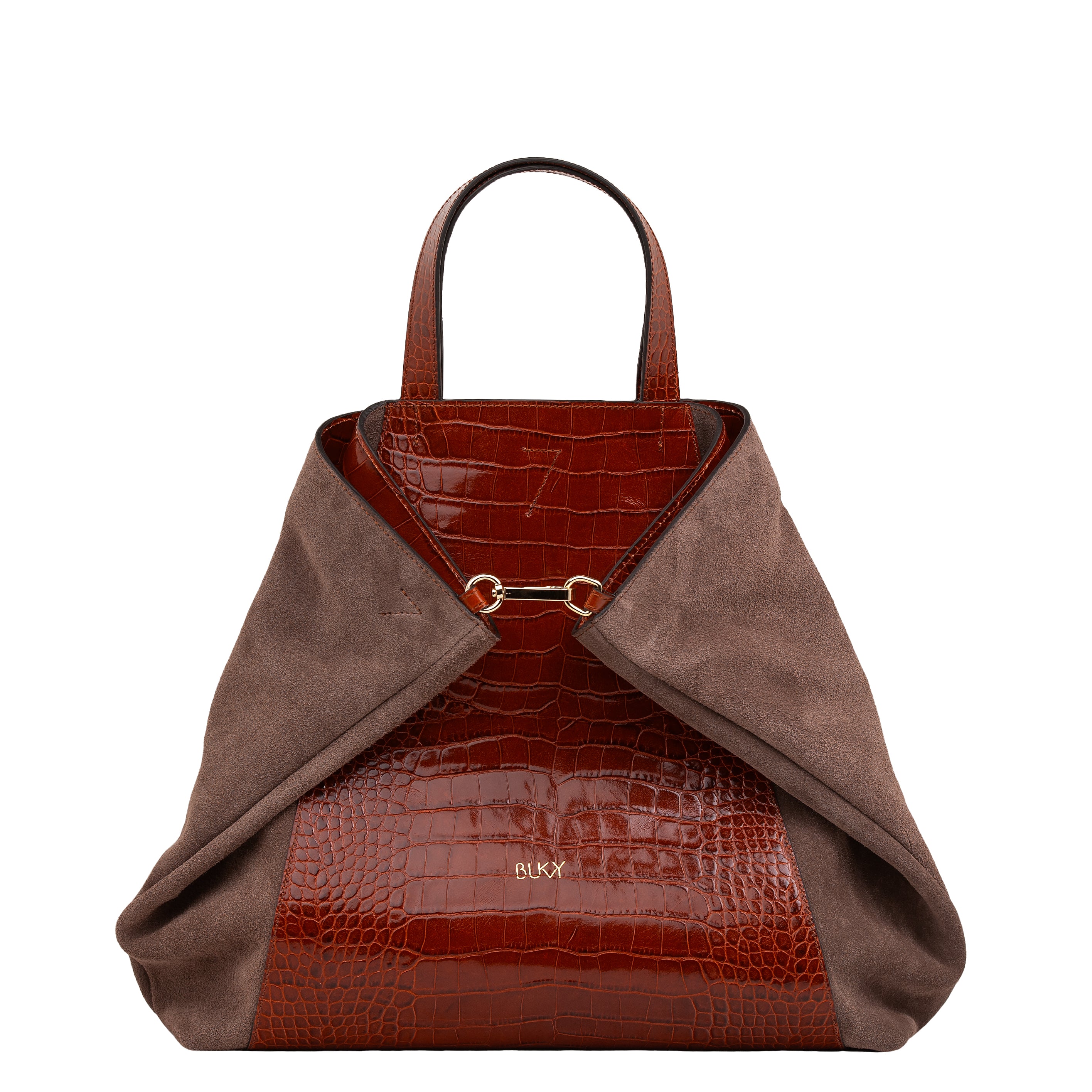 Midi Curie 3-in-1 bag / Cognac Croco