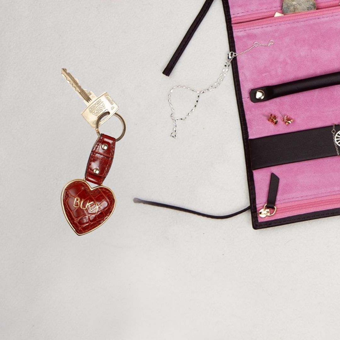 Heart You Key Holder / Croco