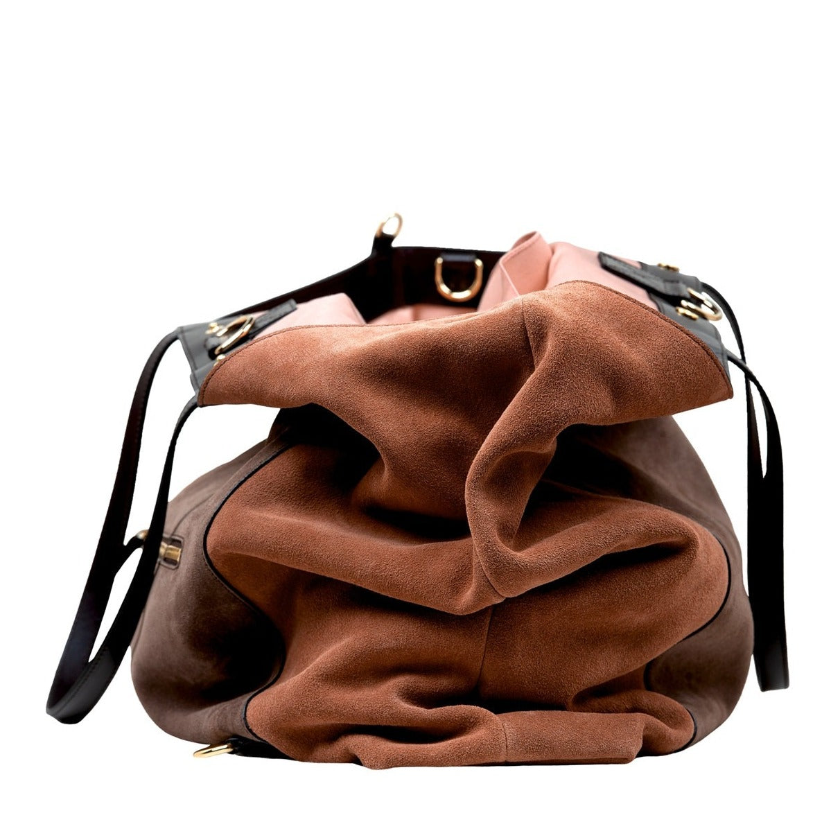 Everyday Maxi bag in brown suede I Bukvy bag
