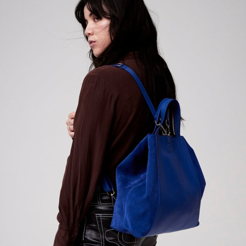 Woman's leather backpack