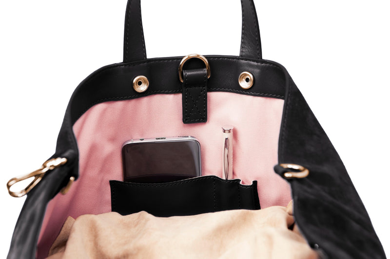 Handbag pocket, Mini Curie Black - Product