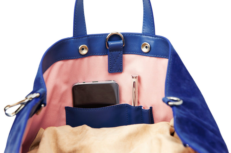 Bag inside, Mini Curie Cobalt Blue - Product