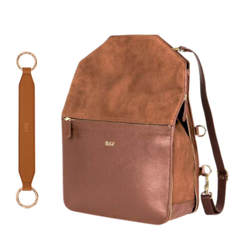 Fudge brown backpack, handbag, tote, laptopcaes and clutch
